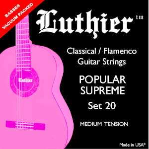 Struny do gitary klasycznej Luthier LU-20 Popular Supreme