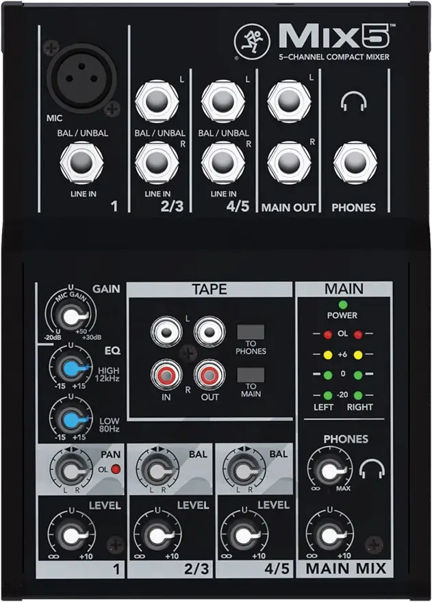 Mikser audio MACKIE Mix5 - miniatura