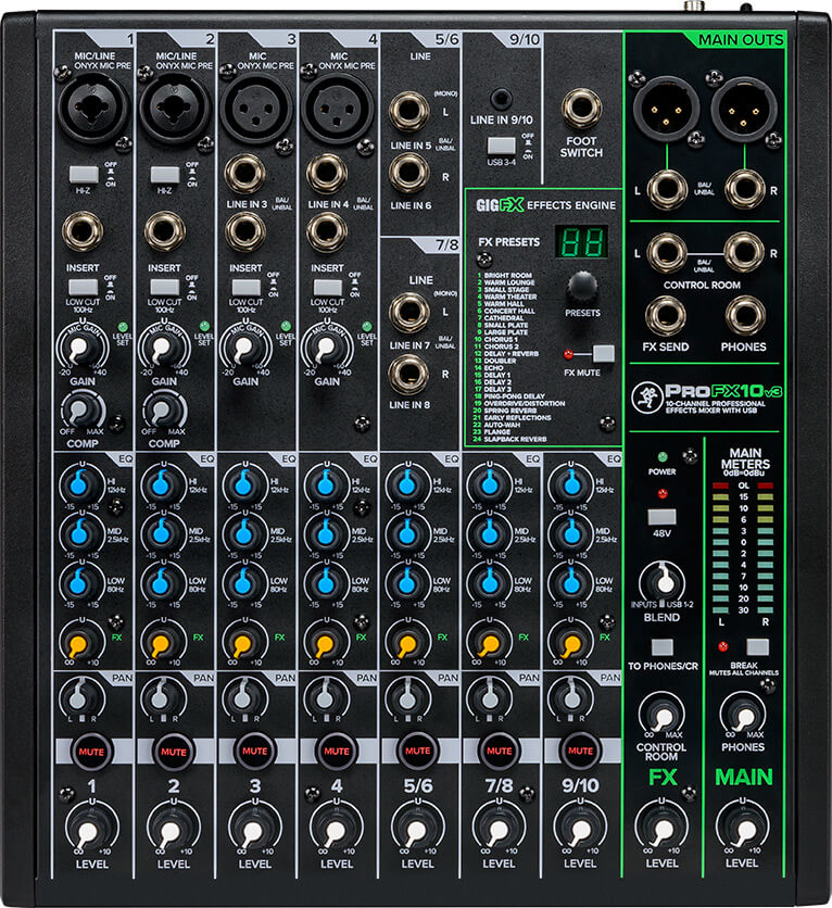 Mikser MACKIE ProFX 10 v3 - miniatura