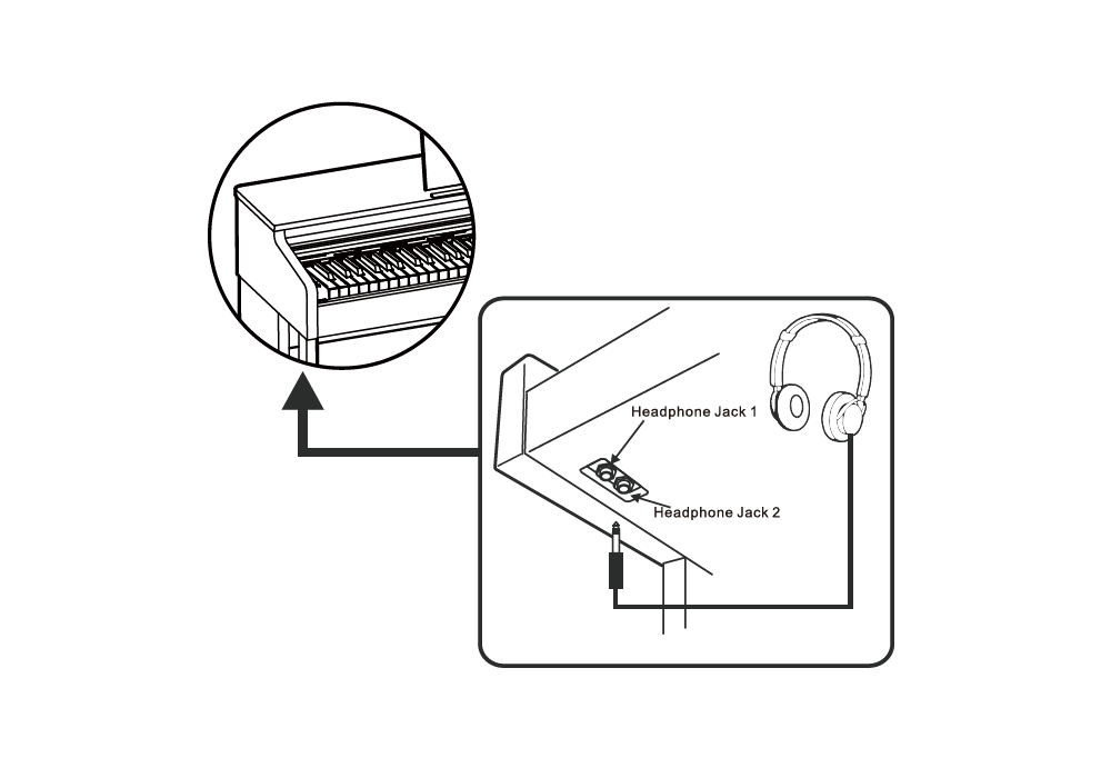 Pianino cyfrowe MEDELI DP-280K RW - miniatura