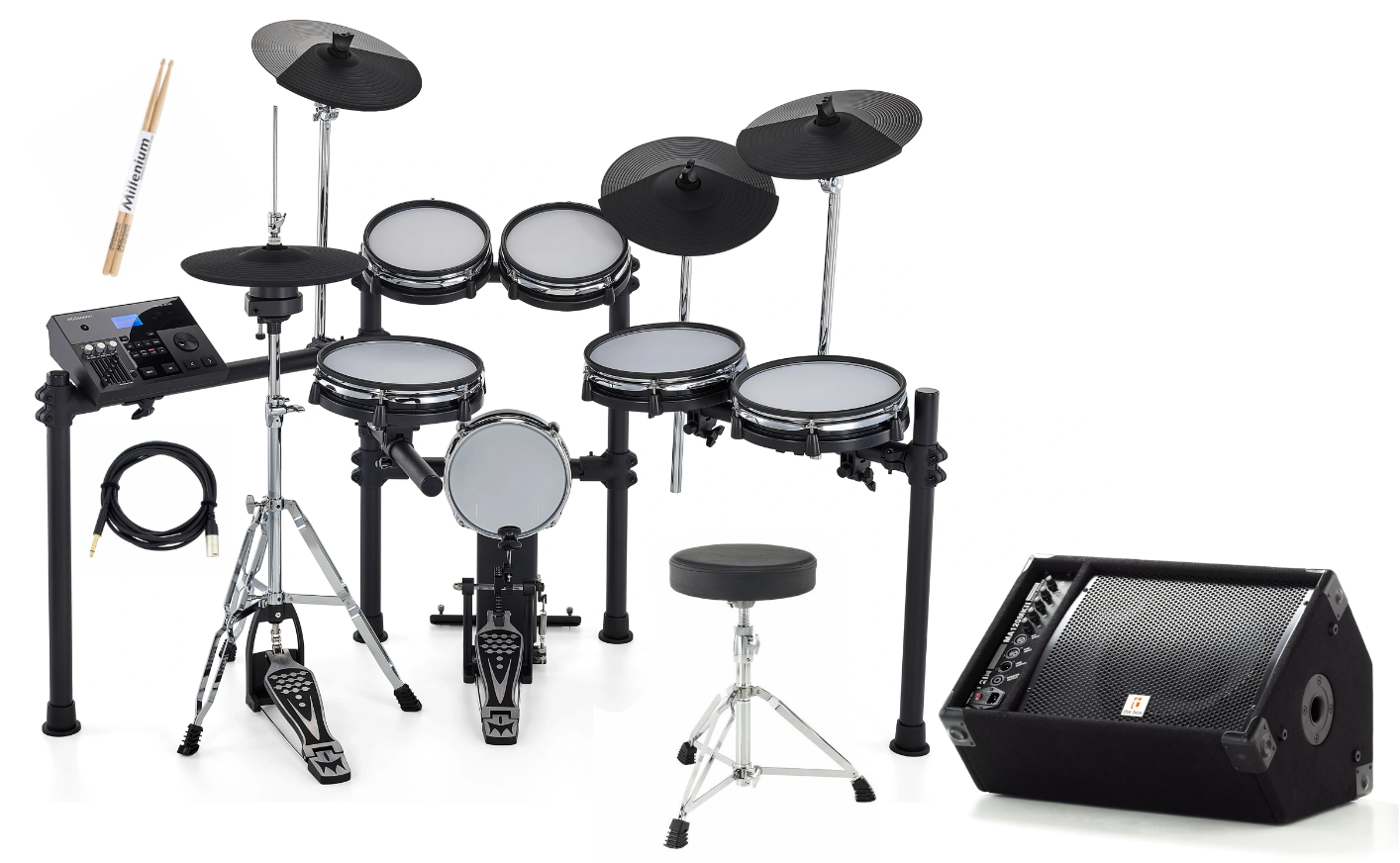 Perkusja elektroniczna Millenium MPS-850 E-Drum Monitor Bundle