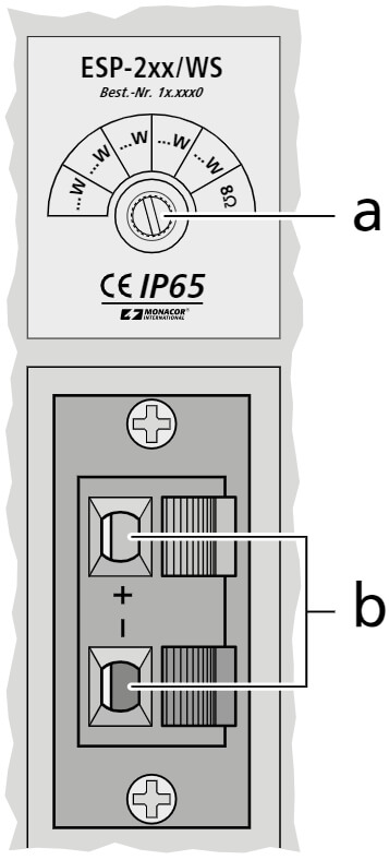 Kolumna radiowęzłowa Monacor ESP-215/WS / wodoodporna - miniatura