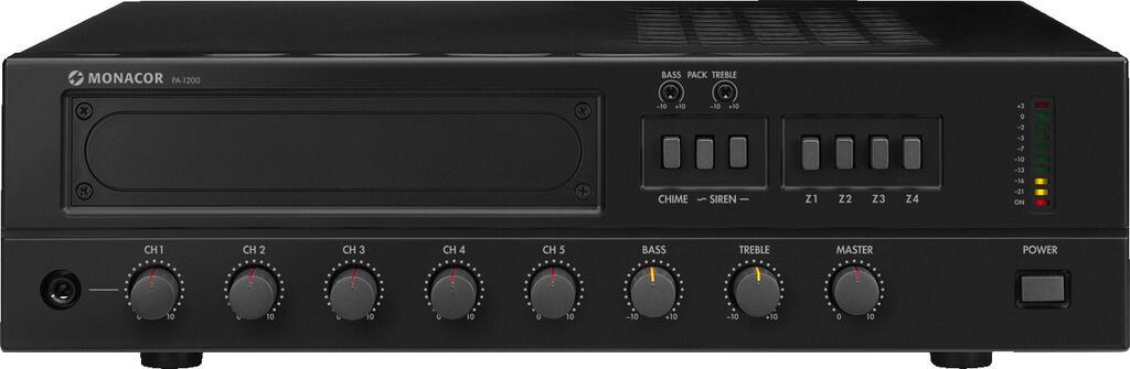 Wzmacniacz radiowęzłowy Monacor PA-1200