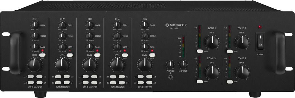 Wzmacniacz radiowęzłowy Monacor PA-12040