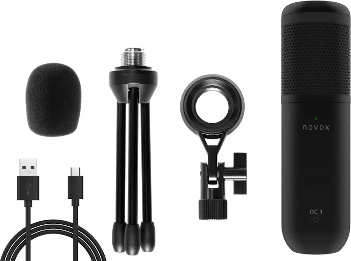 Mikrofon pojemnościowy novox NC1 Black /USB-C - miniatura