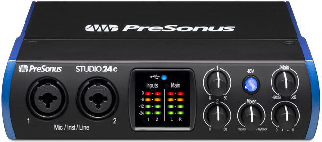 Interfejs audio PreSonus Studio 24c /USB-C - miniatura