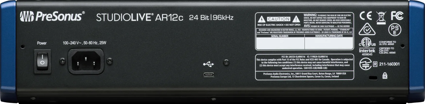 Mikser audio PreSonus StudioLive Mixer AR12c USB - miniatura