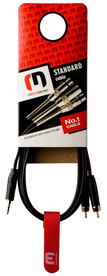 Kabel audio REDS MUSIC AU1630BX - 2x RCA / Jack stereo 3.5mm - 3 m - miniatura