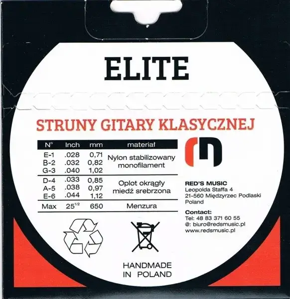 Struny do gitary klasycznej REDS MUSIC ELITE /hard - miniatura