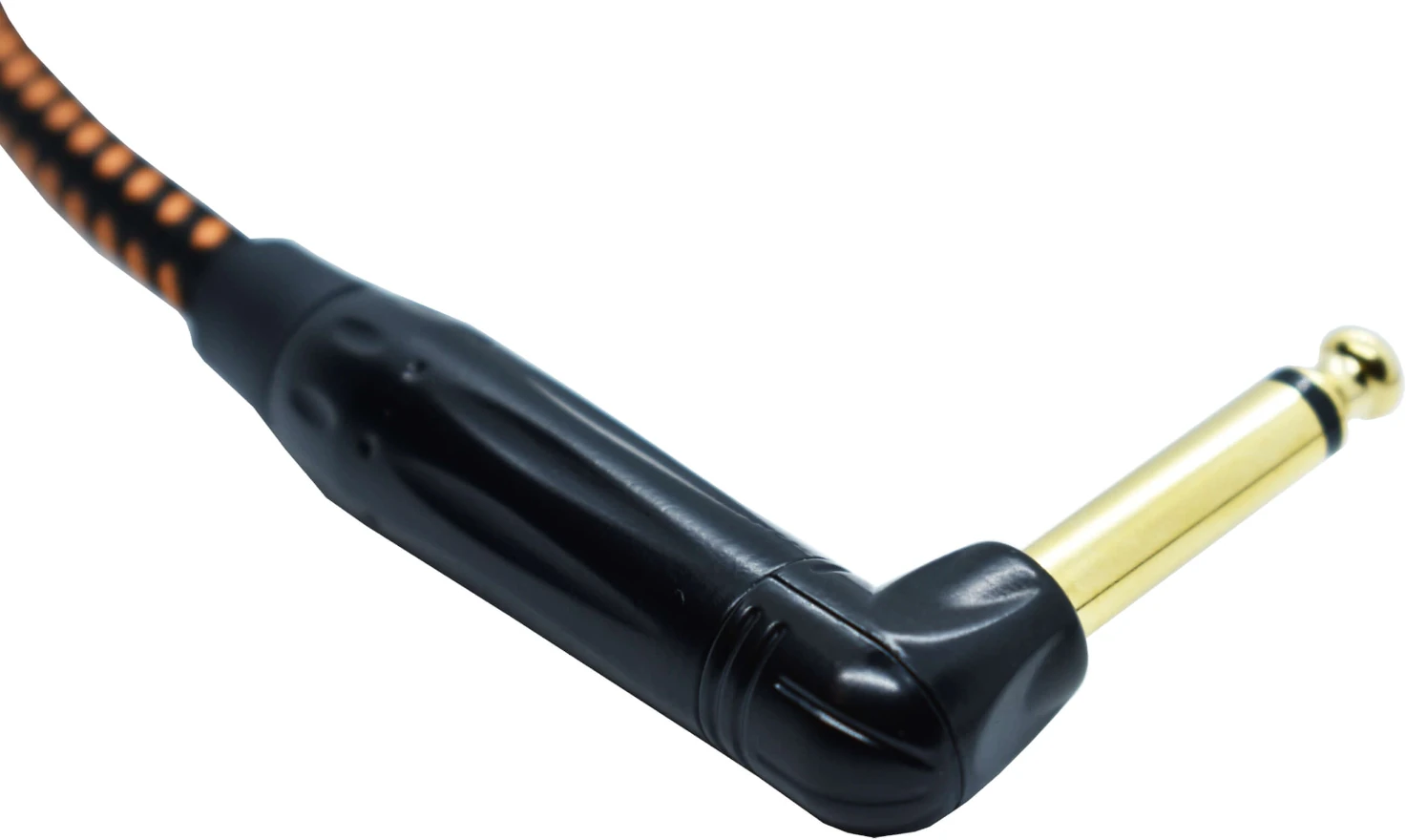 Kabel instrumentalny REDS MUSIC GCF1230BO JACK-JACK KĄTOWY 3m /do gitary - miniatura