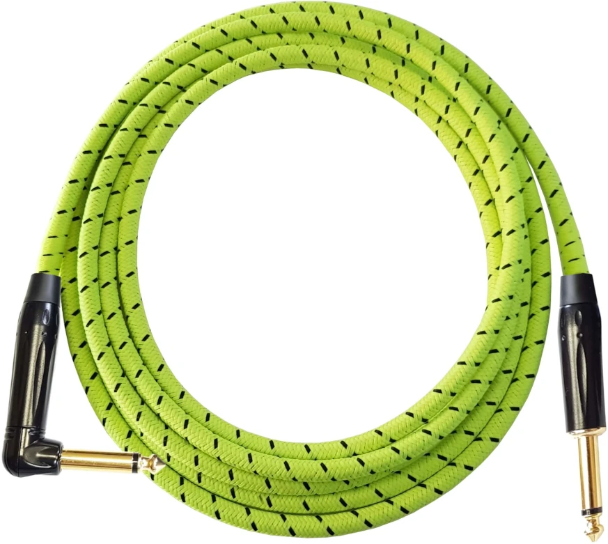 Kabel instrumentalny REDS MUSIC GCF1250TB JACK-JACK KĄTOWY 5m /do gitary