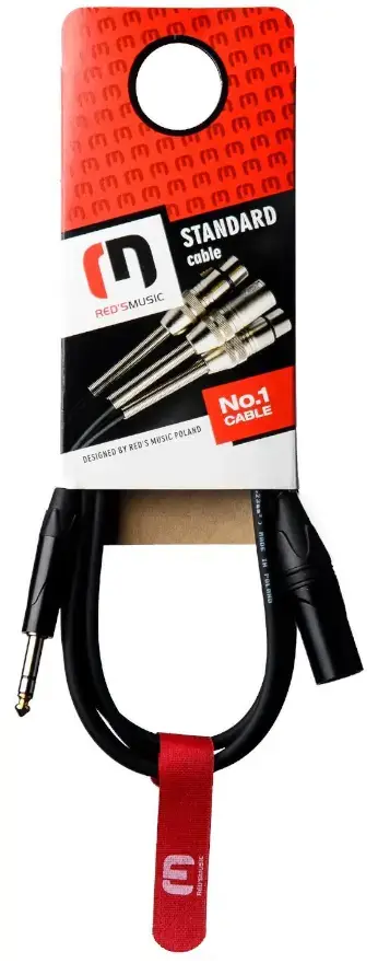 Kabel mikrofonowy REDS MUSIC MC1530BX - XLR M / Jack stereo 6.3 mm - 3 m - miniatura