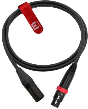 Kabel mikrofonowy REDS MUSIC MCN2160W- XLR M - XLR F - 6 m /z wyłącznikiem