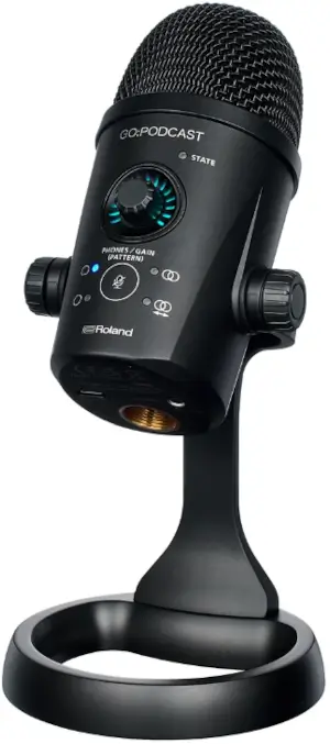 Mikrofon pojemnościowy Roland GO:PODCAST /system do podcastów wideo