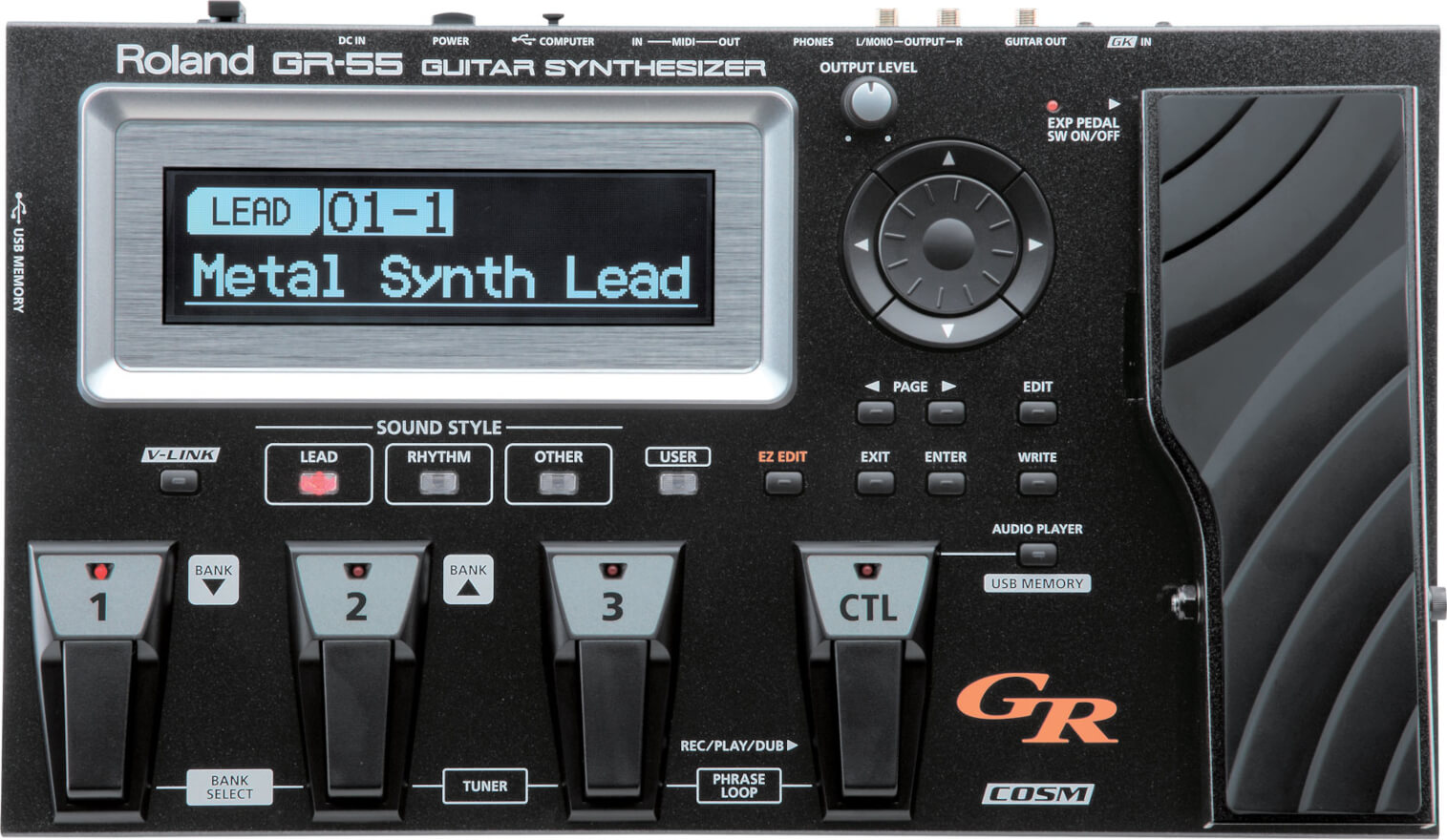 Syntezator gitarowy Roland GR-55S BK - miniatura