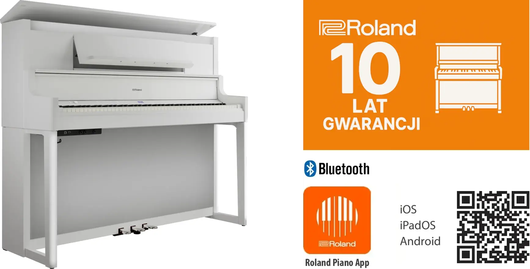 Pianino cyfrowe Roland LX-9 PW