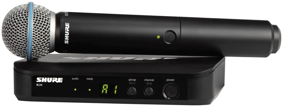 Mikrofon bezprzewodowy SHURE BLX24E/B58 H8E (518-542 MHz)