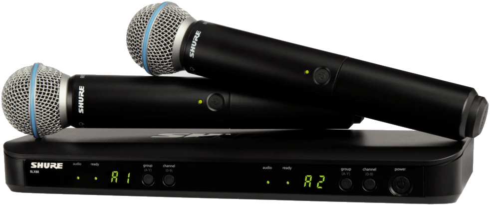 Mikrofon bezprzewodowy SHURE BLX288/Beta58 K3E (606-630 MHz)