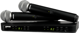 Mikrofon bezprzewodowy SHURE BLX288/SM58 K14 (614-638 MHz)