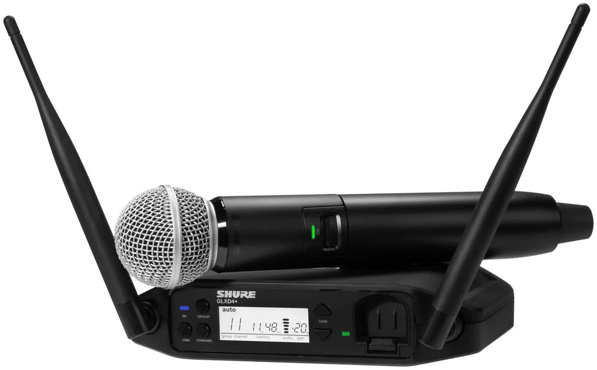 Mikrofon bezprzewodowy SHURE GLXD24+/SM58 (2.4/5GHz)