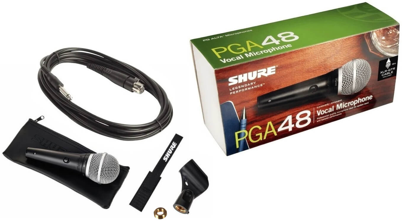 Mikrofon dynamiczny SHURE PGA48-QTR - miniatura