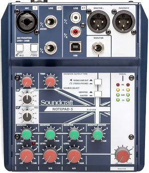 Mikser audio Soundcraft Notepad-5