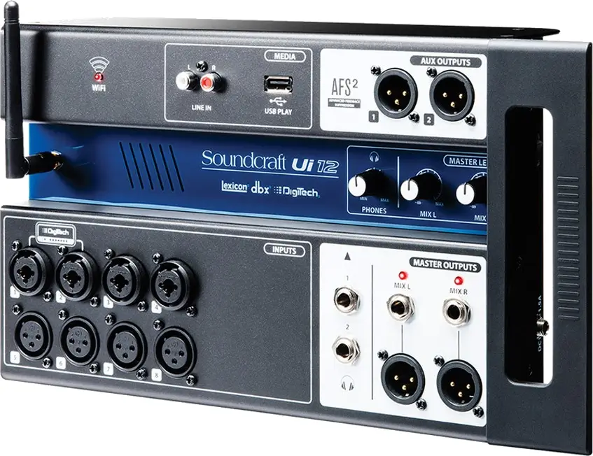 Mikser cyfrowy Soundcraft Ui12 + Ui12 Bag - miniatura