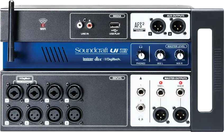 Mikser cyfrowy Soundcraft Ui12 + Ui12 Bag - miniatura