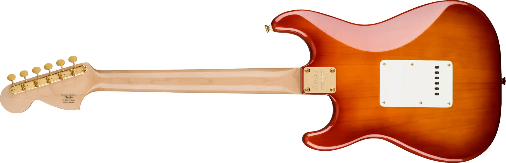 Gitara elektryczna Squier by Fender 40th Anniversary Stratocaster Gold Edition SSB - miniatura