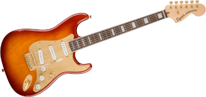 Gitara elektryczna Squier by Fender 40th Anniversary Stratocaster Gold Edition SSB