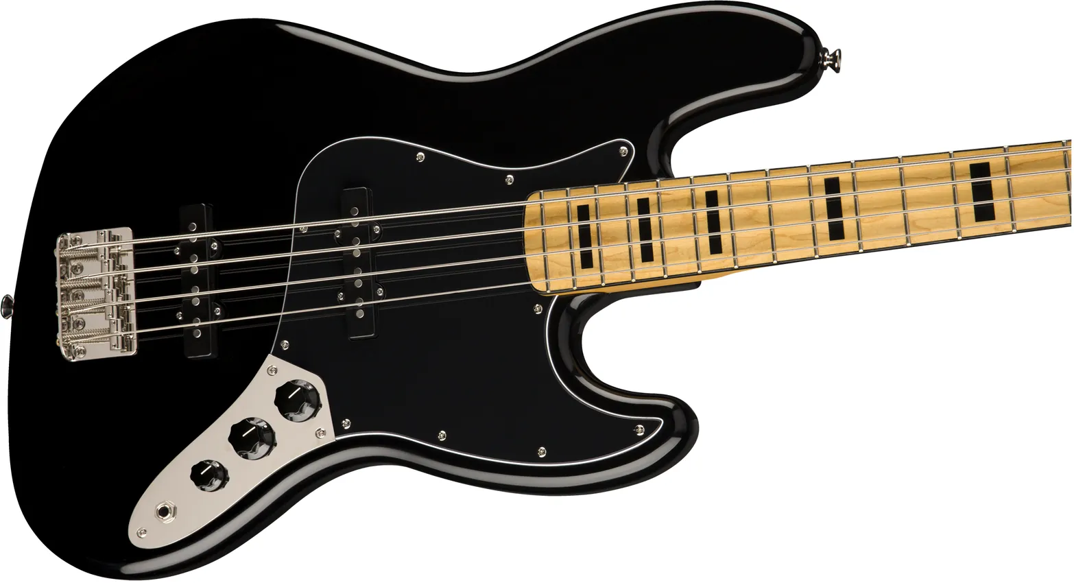 Gitara basowa Squier by Fender Classic Vibe Jazz Bass 70s MN BLK - miniatura