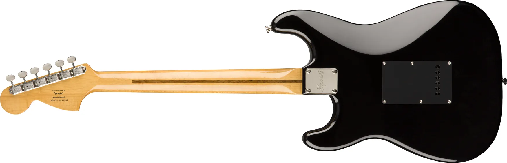 Gitara elektryczna Squier by Fender Classic Vibe Stratocaster 70s HSS MN BLK - miniatura