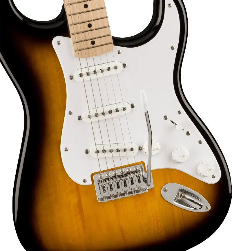 Gitara elektryczna Squier by Fender Sonic Stratocaster FSR SSS MN WPG 2TS - miniatura