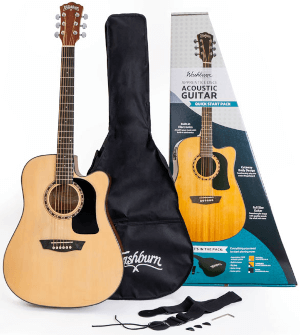 Zestaw z gitarą elektroakustyczną Washburn AD 5 CE N Pack