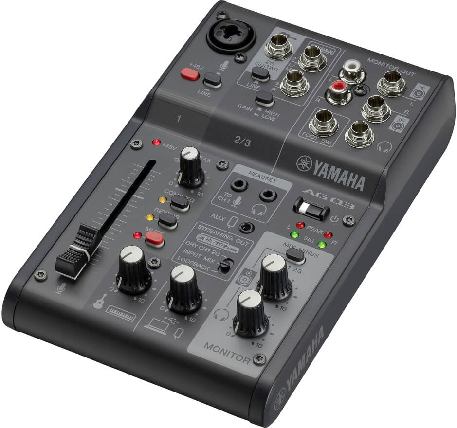 Mikser USB YAMAHA AG03MK2 Black - miniatura