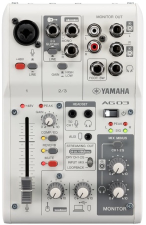 Mikser USB YAMAHA AG03MK2 White - miniatura