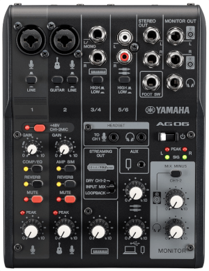 Mikser audio YAMAHA AG06MK2 Black
