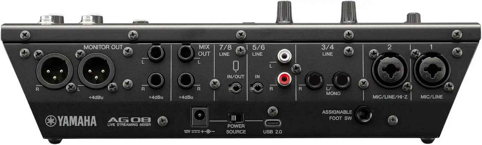 Mikser audio YAMAHA AG08 BK - miniatura