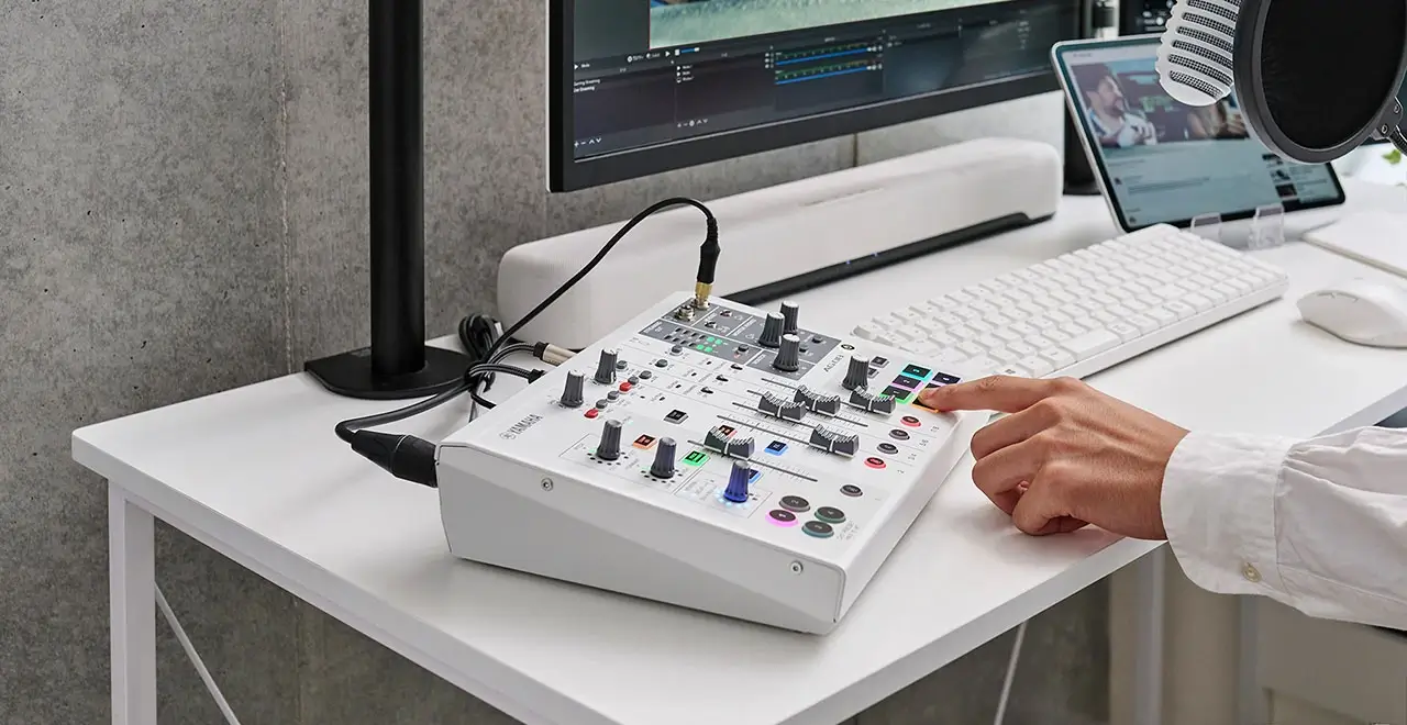 Mikser audio YAMAHA AG08 WH - miniatura