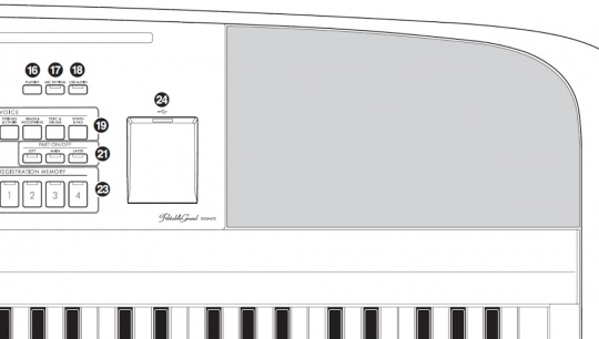 Pianino cyfrowe YAMAHA DGX-670 B + NOGI + MODUŁ - miniatura