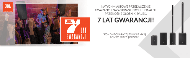 JBL - 7 lat gwarancji